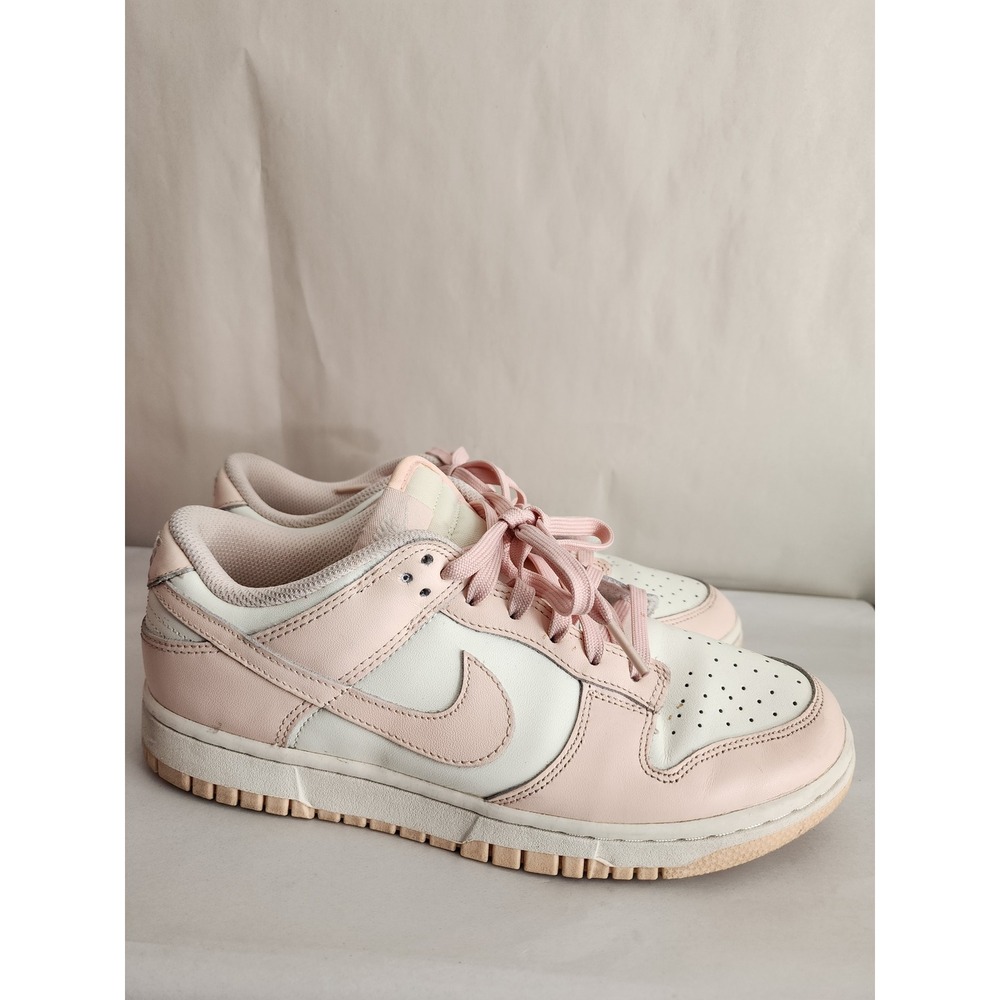 Nike Dunk Low Orange Pearl Sail Pink Leather Sneakers DD1503-102 Womens 9
